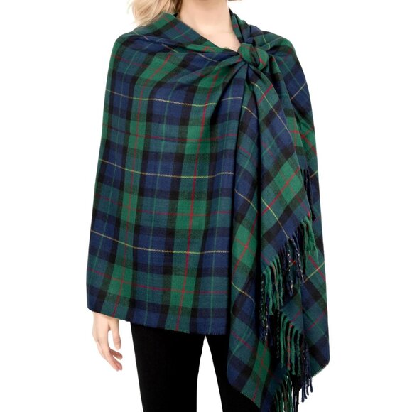 Anna-Kaci Classic Plaid Winter Scarf Soft Cashmere Feel Wrap  Oversized Plaid Shawl Wrap Soft Cashmere Feel Elegant Winter Scarf Versatile